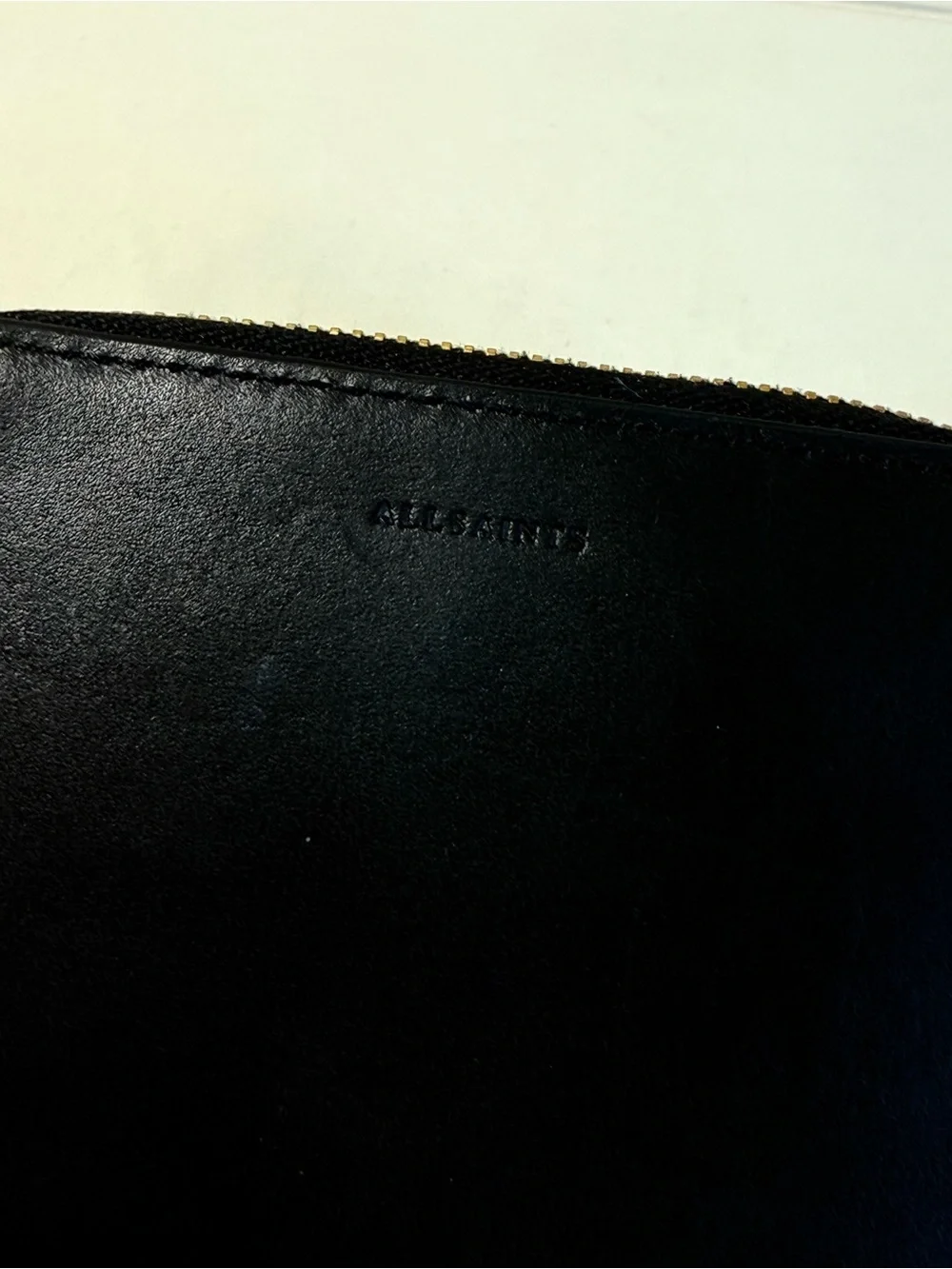 All Saints Lena Hex Zip Wallet Leather